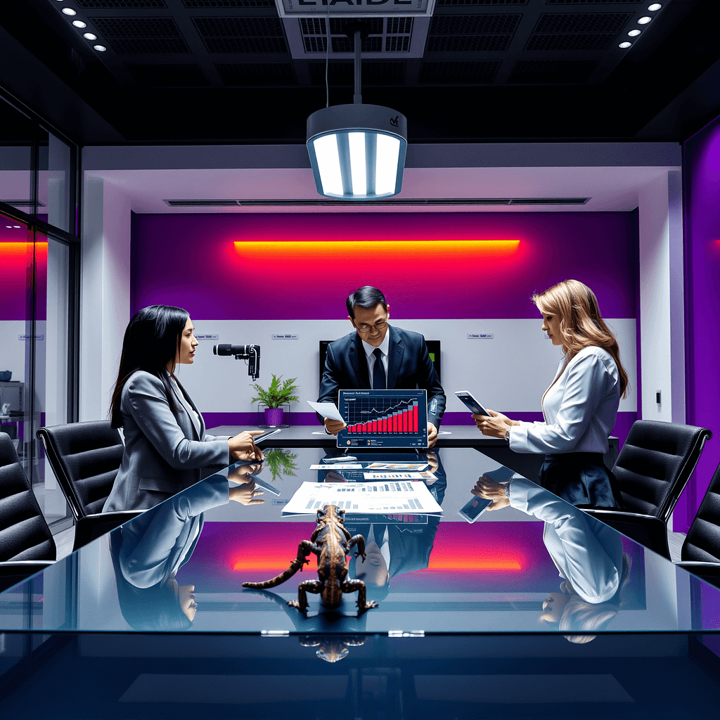 Diverse Professionals analysieren Daten im modernen Boardroom Needs Prioritization